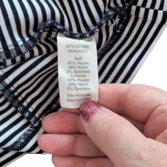 CAbi #823 Navy & White Striped Nautical Blazer Size XS - Picture 8 of 10